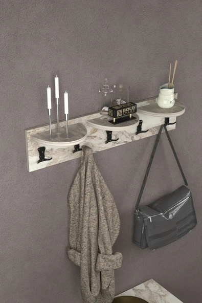 Askılık Duvar Elbise Askılığı Portmanto 80 Cm Efes ürün görseli 1