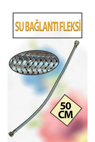 1/2 X 1/2 Su Bağlantı Fleksi 50 Cm Uzunluğunda ürün görseli 1