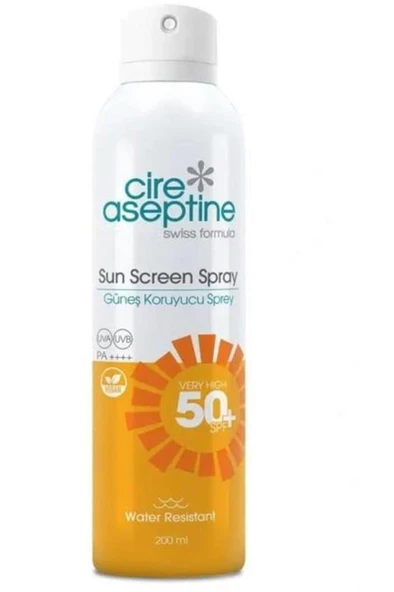 CİRE ASEPTİNE 50 SPF GÜNEŞ KORUYUCU SPREY 200Ml ürün görseli 1
