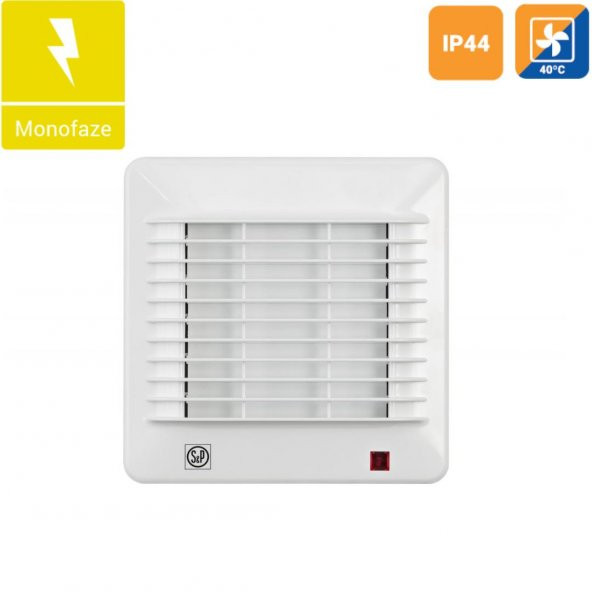 Soler & Palau EDM 200 C Ø 125mm Debi 180 m³/h Duvar Tavan Tipi Ortam Havalandırma Fanı AGMair sp Agm Havalandırma ürün görseli 1