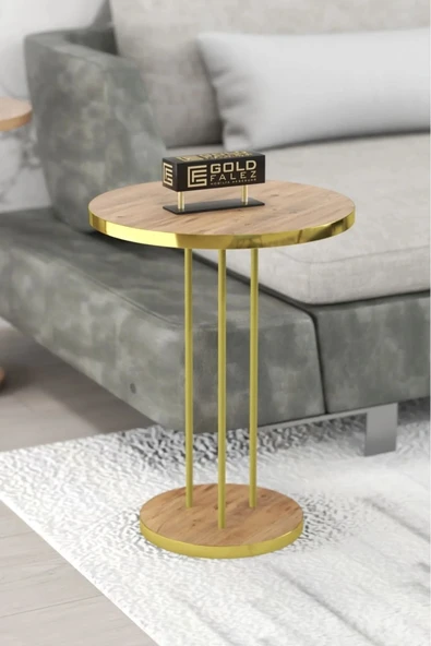 Zigon Sehpa Terra Gold Ceviz - Resim 3