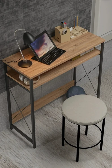 Çalışma Masası  Bilgisayar Laptop Ofis Masası Okul Ev Atlantik Çam ürün görseli 1
