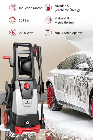 Gaptools Yıkama Makinesi İndüksiyon Motorlu 165 Bar GP2100AC ürün görseli 1