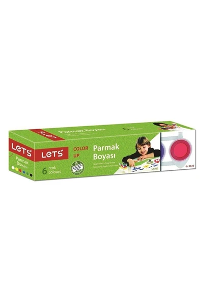 Lets Parmak Boyası 6 Renk X 25 Mg ürün görseli 1