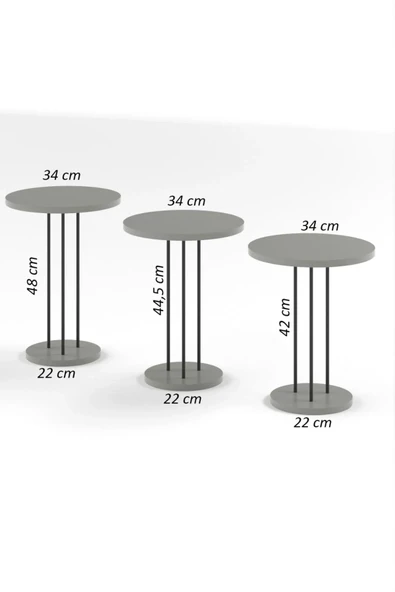 Zigon Sehpa Terra Krem - Resim 5