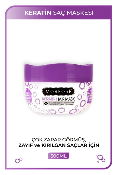 MORFOSE SAÇ MASKESİ 500ML KERATİN MOR ürün görseli 1