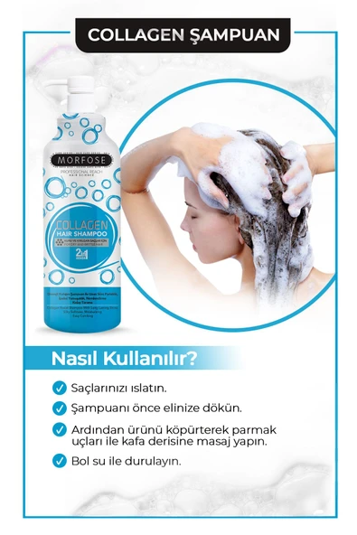 MORFOSE ŞAMPUAN 1000ML COLLAGEN - Resim 2