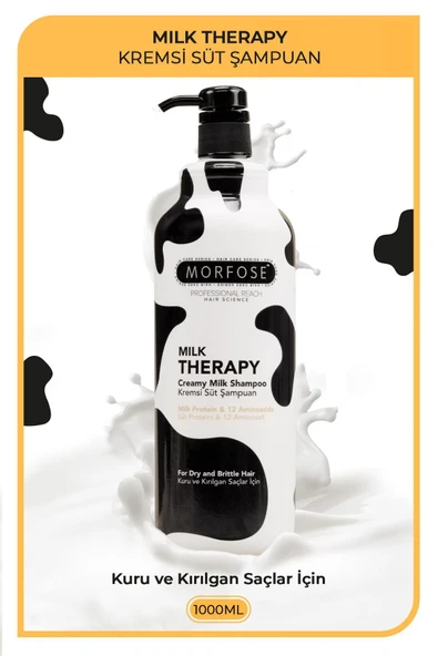 MORFOSE ŞAMPUAN 1000ML MİLK THERAPY ürün görseli 1