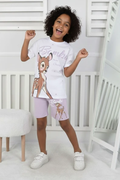 Bambi Baskı Kız Çocuk Takım - Resim 4