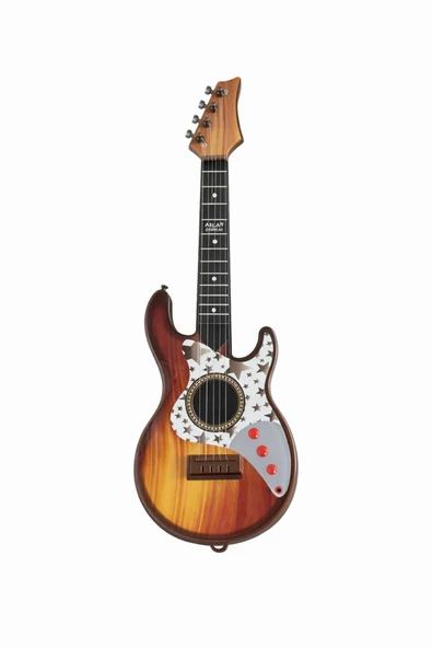 Rock Gitar 50 Cm Akort Edilebilir Oyuncak kahverengi ürün görseli 1