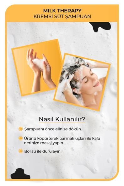 MORFOSE ŞAMPUAN 1000ML MİLK THERAPY - Resim 3