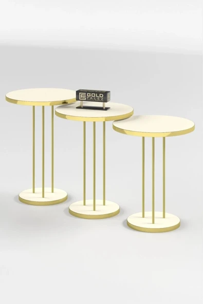 Zigon Sehpa Terra Gold Krem - Resim 4