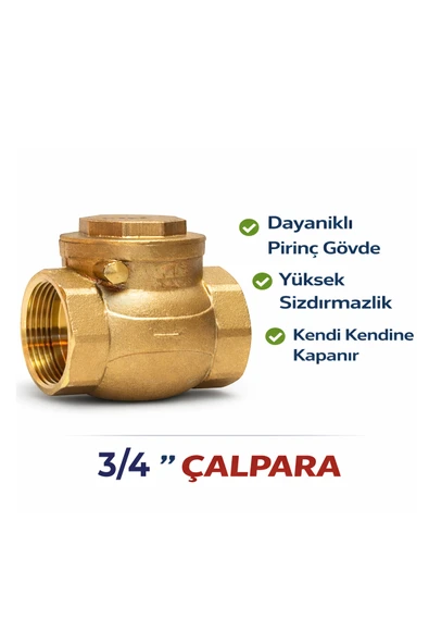 3/4'lük Çalpara Çek Valf - Resim 2