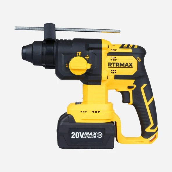 RTRMAX S-LION AKÜLÜ PNÖMATIK KIRICI-DELICI KÖMÜRSÜZ 1.8J 20MM 2x4 Ah AKÜ ürün görseli 1