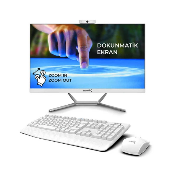 Turbox TAx1775 i5 13400 16GB Ram 512GB NVMe 23.8 inç FHD Dokunmatik WiFi BT Webcam All in One Bilgisayar ürün görseli 1