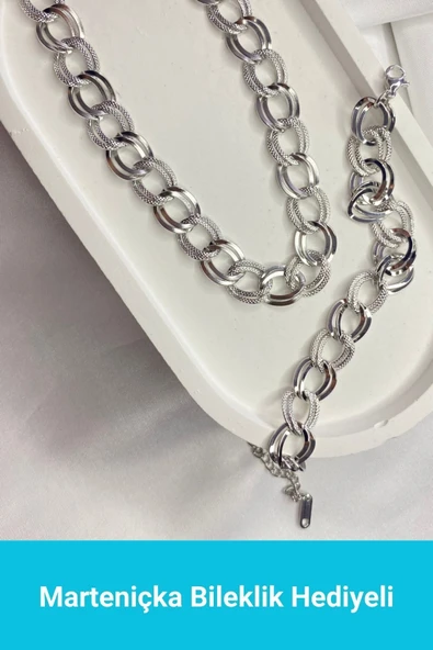 Kuşkaya Ticaret Samanyolu Silver Kolye | 14 Şubat Sevgililer Günü Hediyesi | Kadın Gümüş 40 cm ürün görseli 1