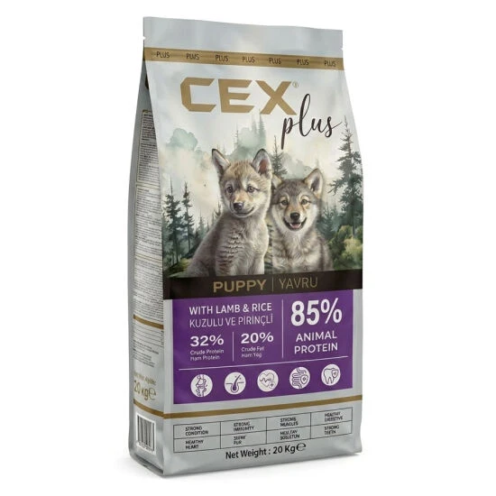 CEX PLUS YAVRU KUZU ETLİ KÖPEK MAMASI 20 KG ürün görseli 1