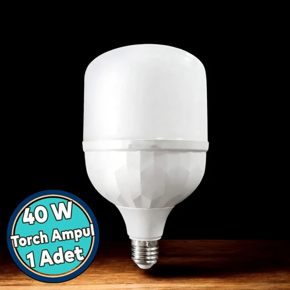 Torch Ampul Tasarruflu 40 W Led Lamba Beyaz E27 Duy 25.000 Saat Uzun Ömürlü 220 Volt Elektrik 1 Adet ürün görseli 1