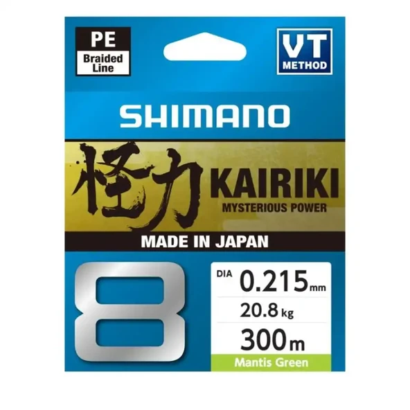 Shimano Kairiki 8 300m Mantis Green 0.215mm/20.8kg ürün görseli 1