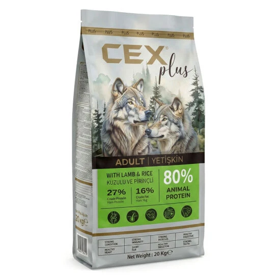 CEX PLUS YETİŞKİN KUZU ETLİ KÖPEK MAMASI 20 KG ürün görseli 1