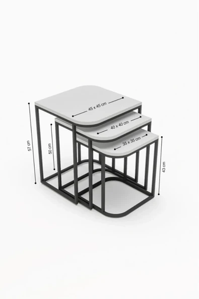 Zigon Sehpa Damla Atlantik Çam - Resim 4