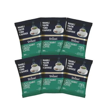 Shazel Naneli Hazır Türk Kahvesi 100 gr x 6 Adet ürün görseli 1