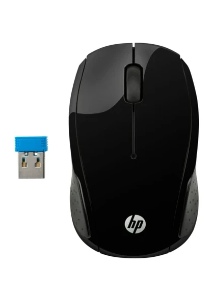 HP 200 Kablosuz Mouse Siyah X6W31AA ürün görseli 1