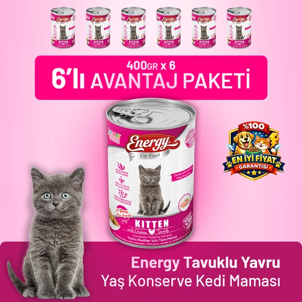 Tavuklu Yavru Yaş Kedi Maması 400 g - 6 Adet ürün görseli 1
