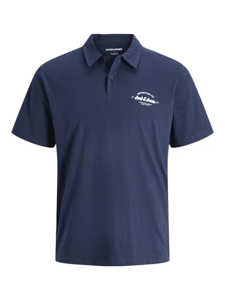 JACK JONES Yazı Armalı Erkek Polo Yaka Tişört 12288118 ürün görseli 1
