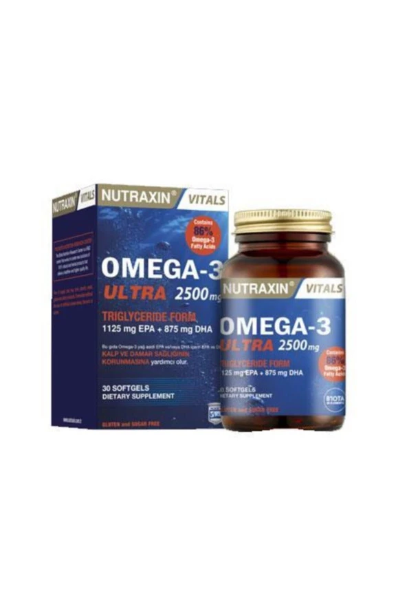 Nutraxin Omega 3 Ultra 2500 mg 30 Kapsül ürün görseli 1
