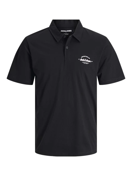 JACK JONES Yazı Armalı Erkek Polo Yaka Tişört 12288118 ürün görseli 1
