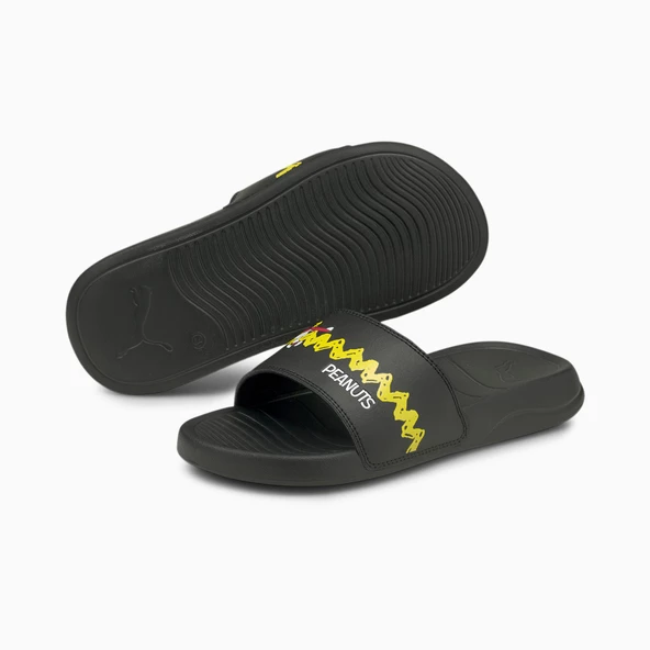Puma X Peanuts Popcat 20  KADIN Terlik (375825-01) siyah DAR KALIPTIR ürün görseli 1