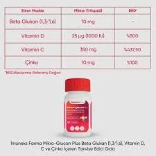 İmuneks Micro-Glucan Plus 30 Kapsül - Resim 3