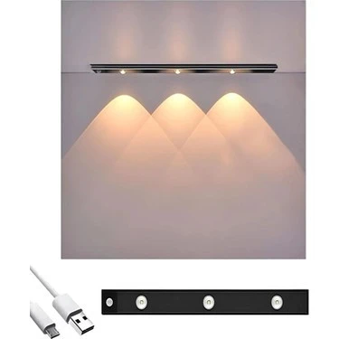 CATA CT-2464 SENSÖRLÜ ŞARJLI DOLAP LAMBASI 40 CM 3200K-4000K-6400K ürün görseli 1