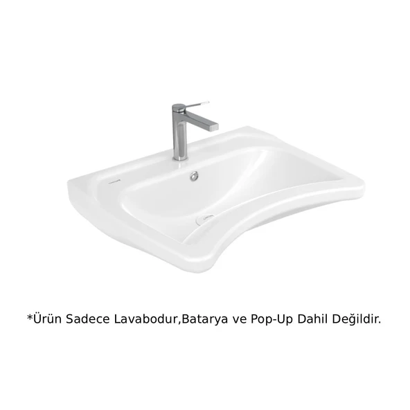 Creavit BD060 Bedensel Engelli Lavabo 60 cm - Beyaz ürün görseli 1