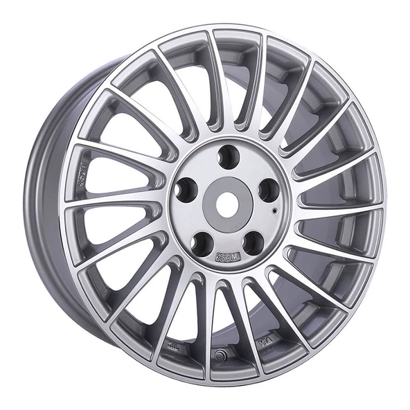 7.5 X 16 SLK-1675 5X112 ET38 73.1 SILVER MACHINED (4 ADET) ürün görseli 1