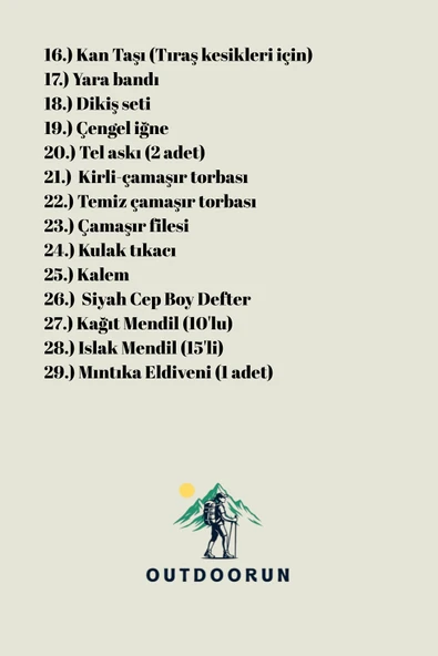12’li Askerlik Seti Fanila Çorap ve 27 Parça Aksesuar - Temel ve Bedelli Askerlik Malzemeleri - Resim 3