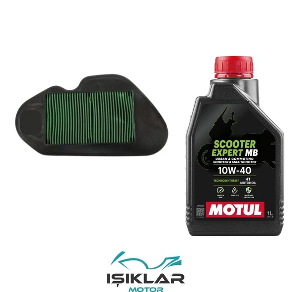 Hero Dash 125 Motul Yağ Ve Hava Filtre Bakım Seti Bs0013 ürün görseli 1