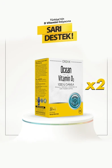 Ocean Vitamin D3 1000 Iu 50 Ml Damla 2 Adet ürün görseli 1