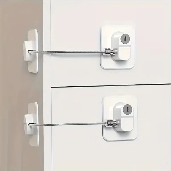 Beyaz Plaka Halatlı Emniyet Kilidi - Resim 2