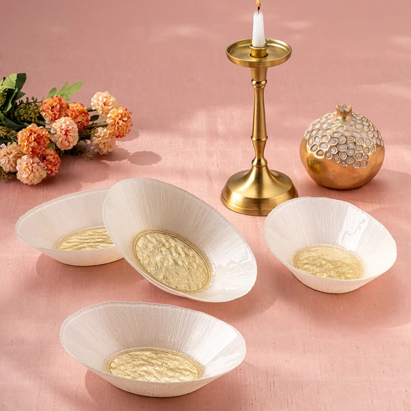 Emsan Golden 4 Parça Cam Gondol 21 cm ürün görseli 1