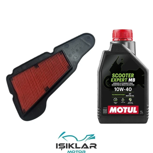 Yamaha Delight 125 Motul Yağ Ve Hava Filtre Bakım Seti Bs0035 ürün görseli 1