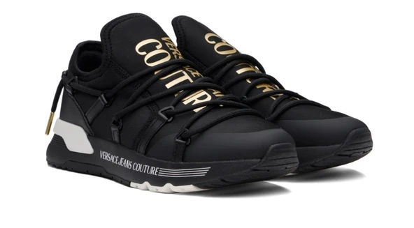 Versace Jeans Couture Black Dynamic Sneakers - Resim 2