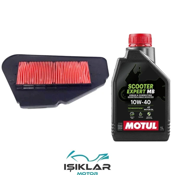 Sym Fiddle 3 125 Motul Yağ Ve Hava Filtre Bakım Seti Bs0034 ürün görseli 1
