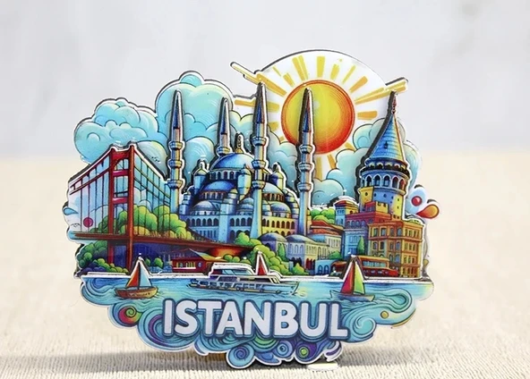 Ahşap İstanbul Temalı Magnet - Model 4 ürün görseli 1