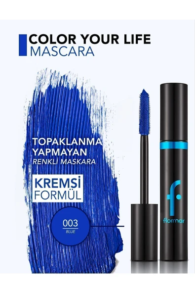 Color Your Life Mascara Blue - Resim 4