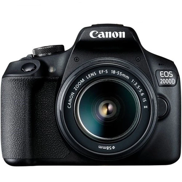 Canon EOS 2000D 18-55mm IS II Lens Kit / On İthalat Garantili ürün görseli 1