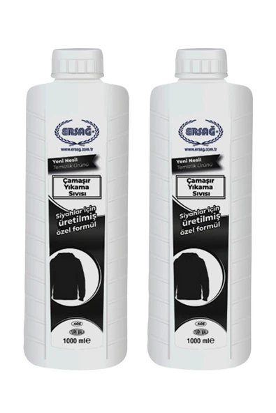 Ersağ Çamaşır Yıkama Sıvısı (Siyahlar İçin) 1000 Ml. x 2  Adet ürün görseli 1