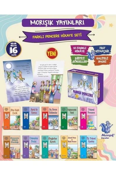 Farklı Pencere Dizisi 1.Sınıflara 10 Kitap Morışık ürün görseli 1