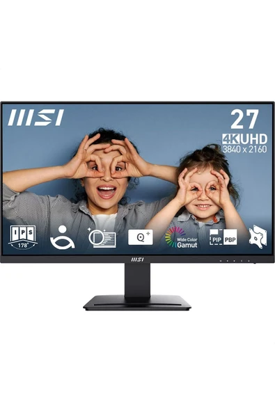 MSI 27" PRO MP273U Uhd Flat Ips 60Hz 4Ms Adaptive-Sync Monitör ürün görseli 1